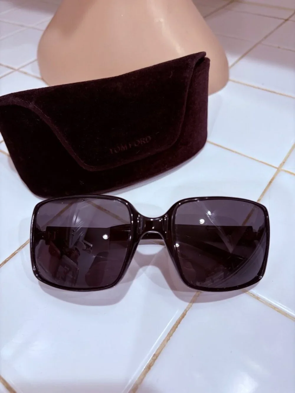 Tom Ford pre-owned black sunglasses